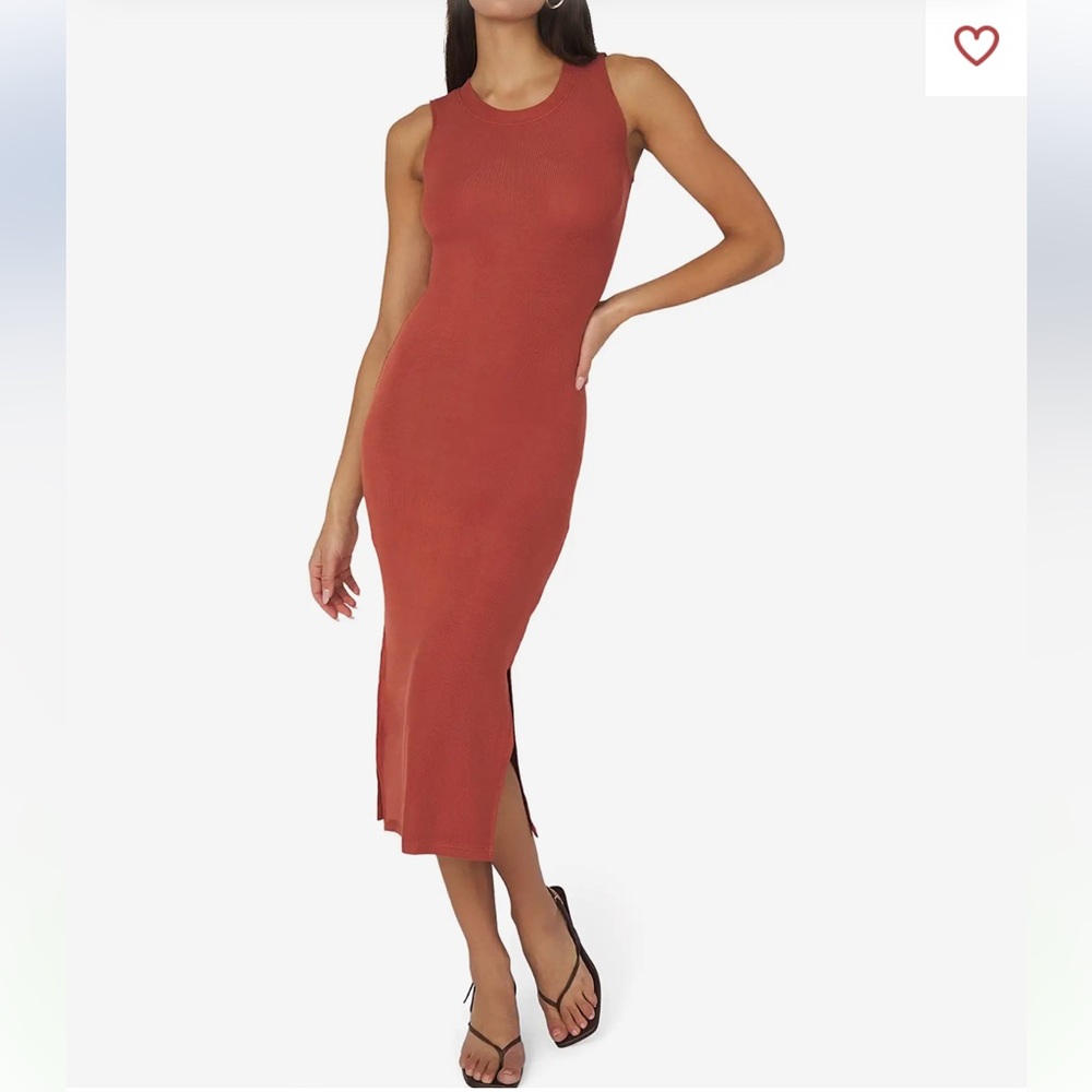 NWT WeWoreWhat Ribbed Midi Dress